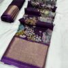 visco georgette purple